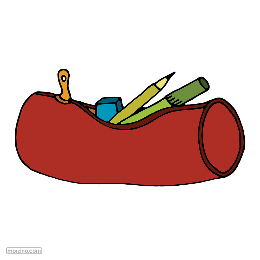 Bildwörterbuch: Federmäppchen