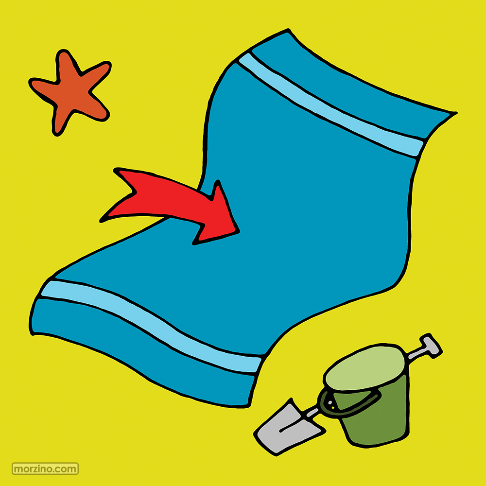 Bildwörterbuch: Badetuch