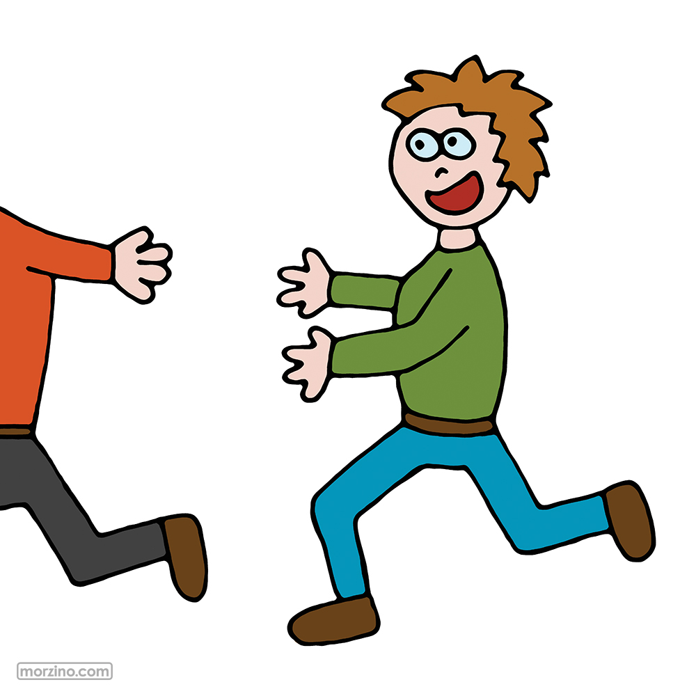 Bildwörterbuch: Ich fange