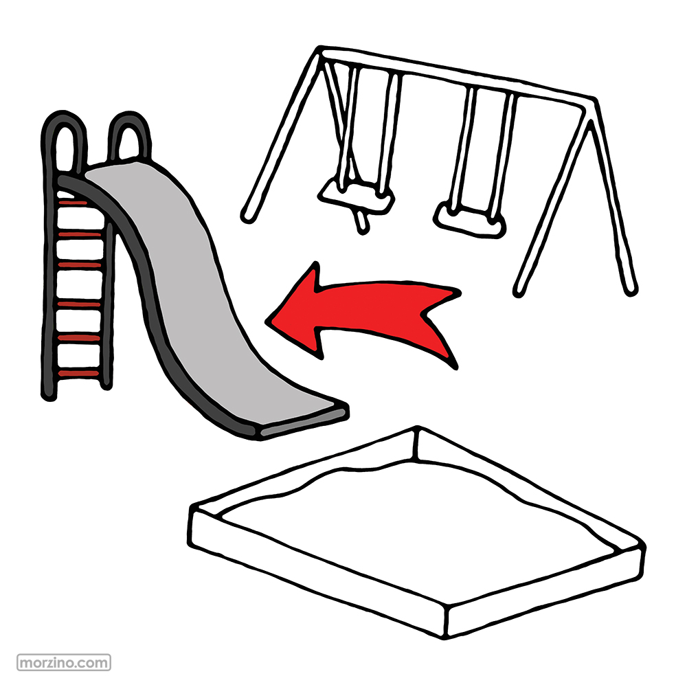 Bildwörterbuch: Rutschbahn