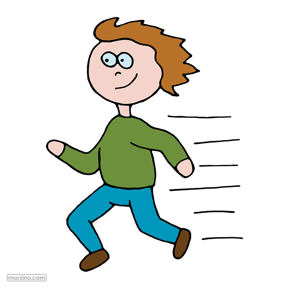 Bildwörterbuch: I beeile mich