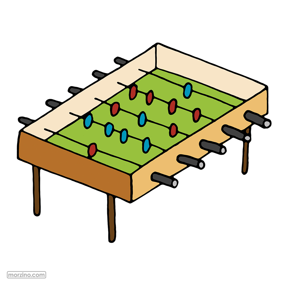 Bildwörterbuch: Tischkicker