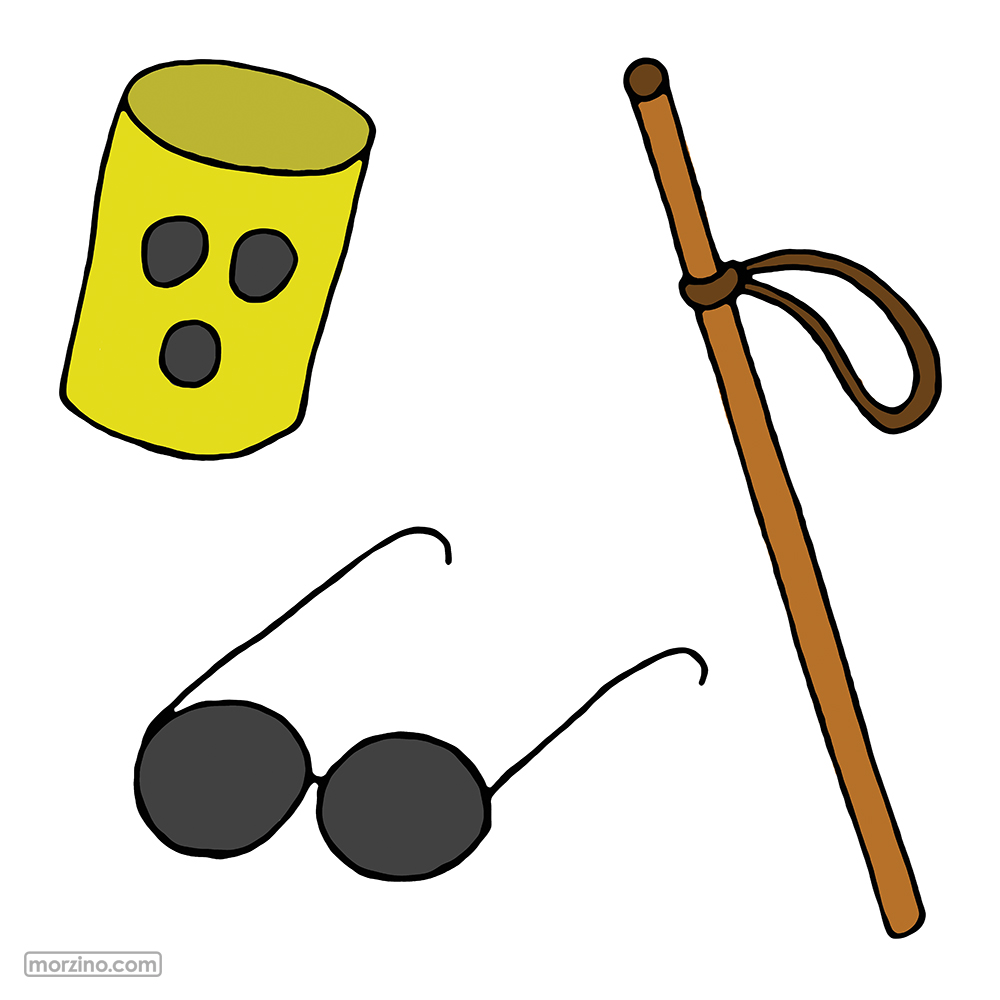 Bildwörterbuch: Blind