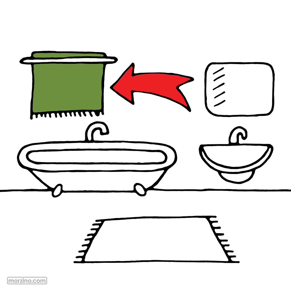 Bildwörterbuch: Handtuch