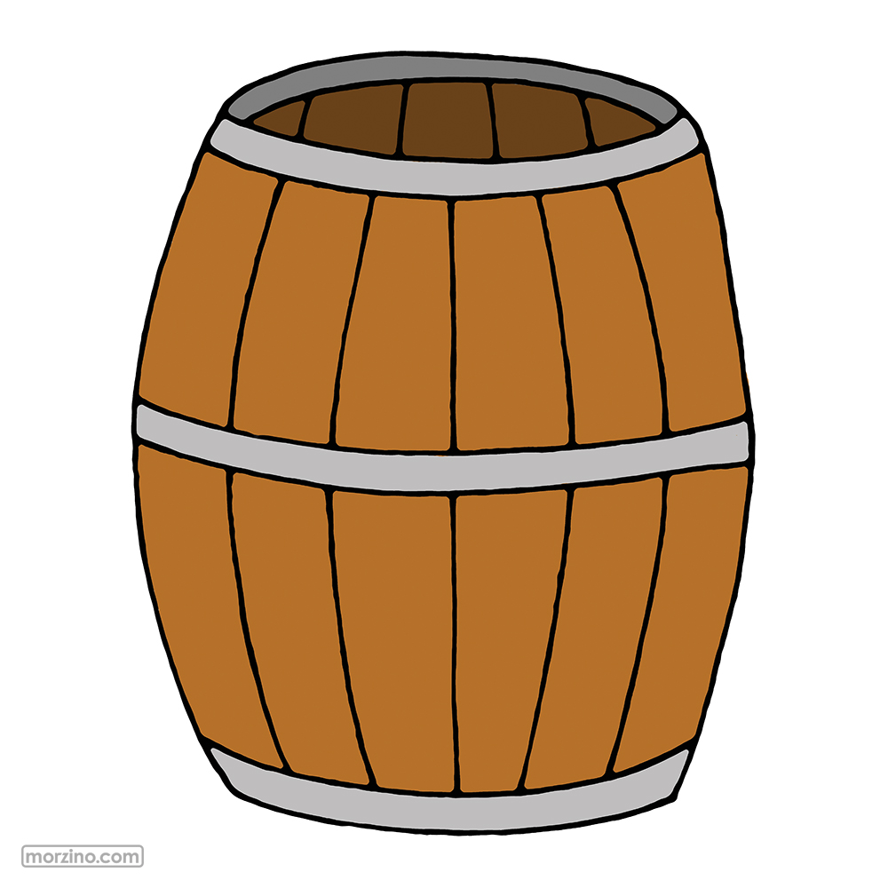 Bildwörterbuch: Holzfass