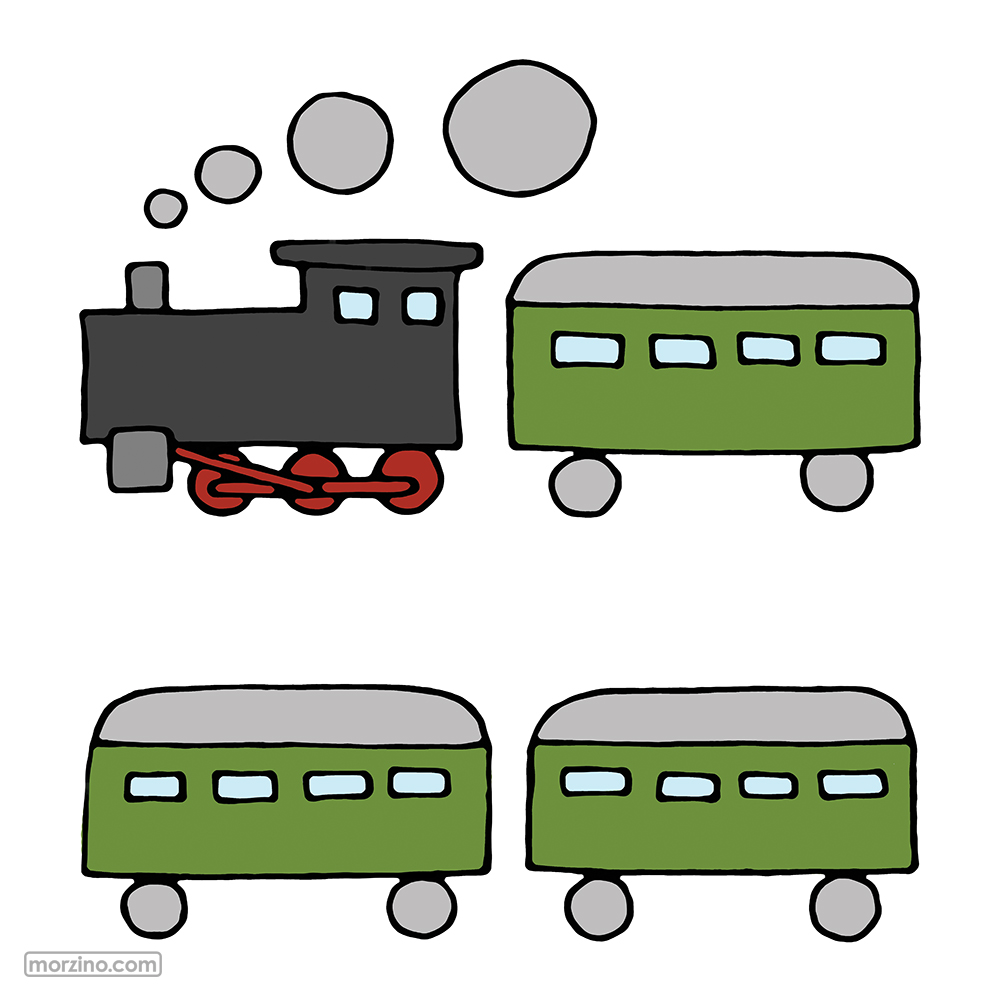 Bildwörterbuch: Zug