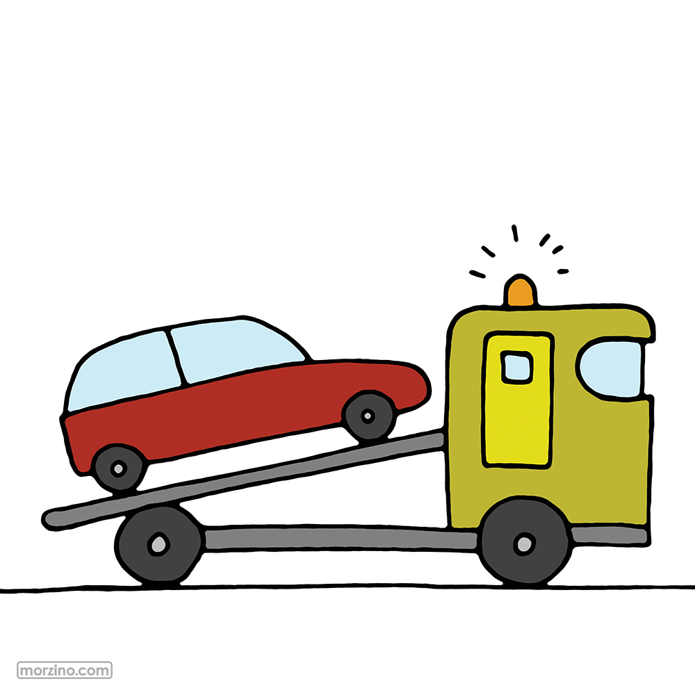 Bildwörterbuch: Abschleppwagen