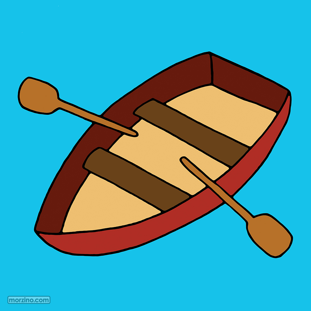 Bildwörterbuch: Ruderboot