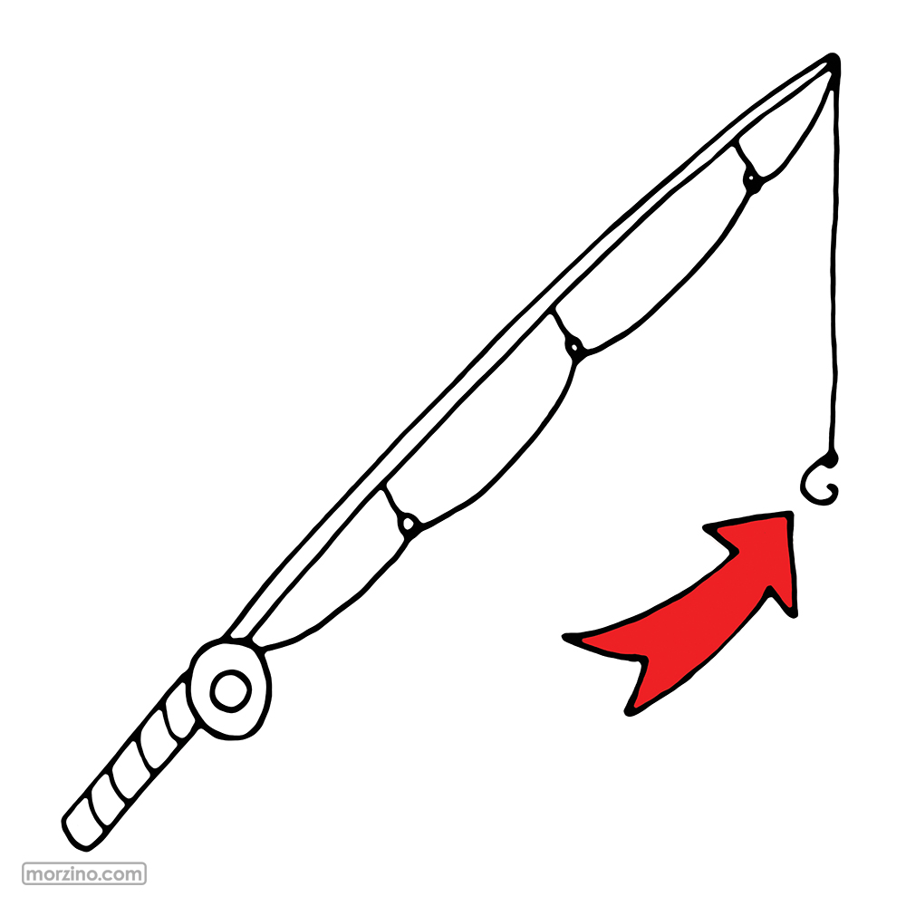 Bildwörterbuch: Angelhaken