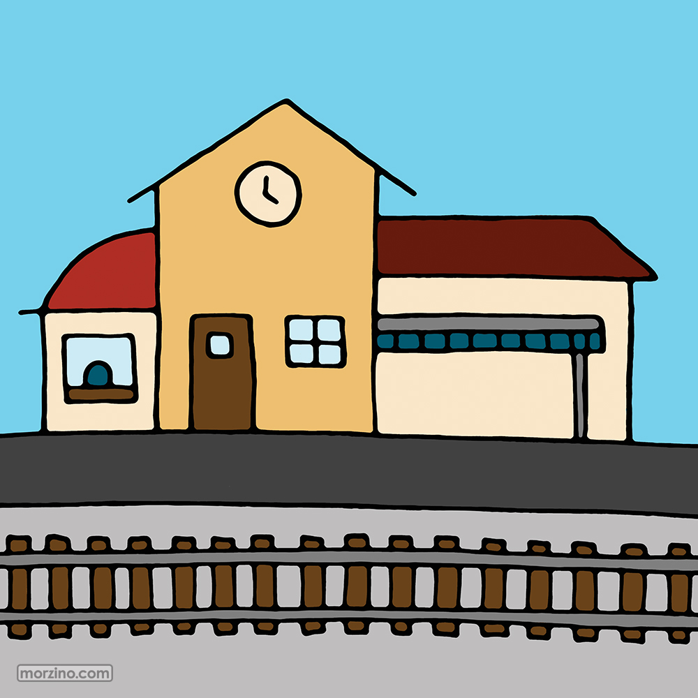 Bildwörterbuch: Bahnhof