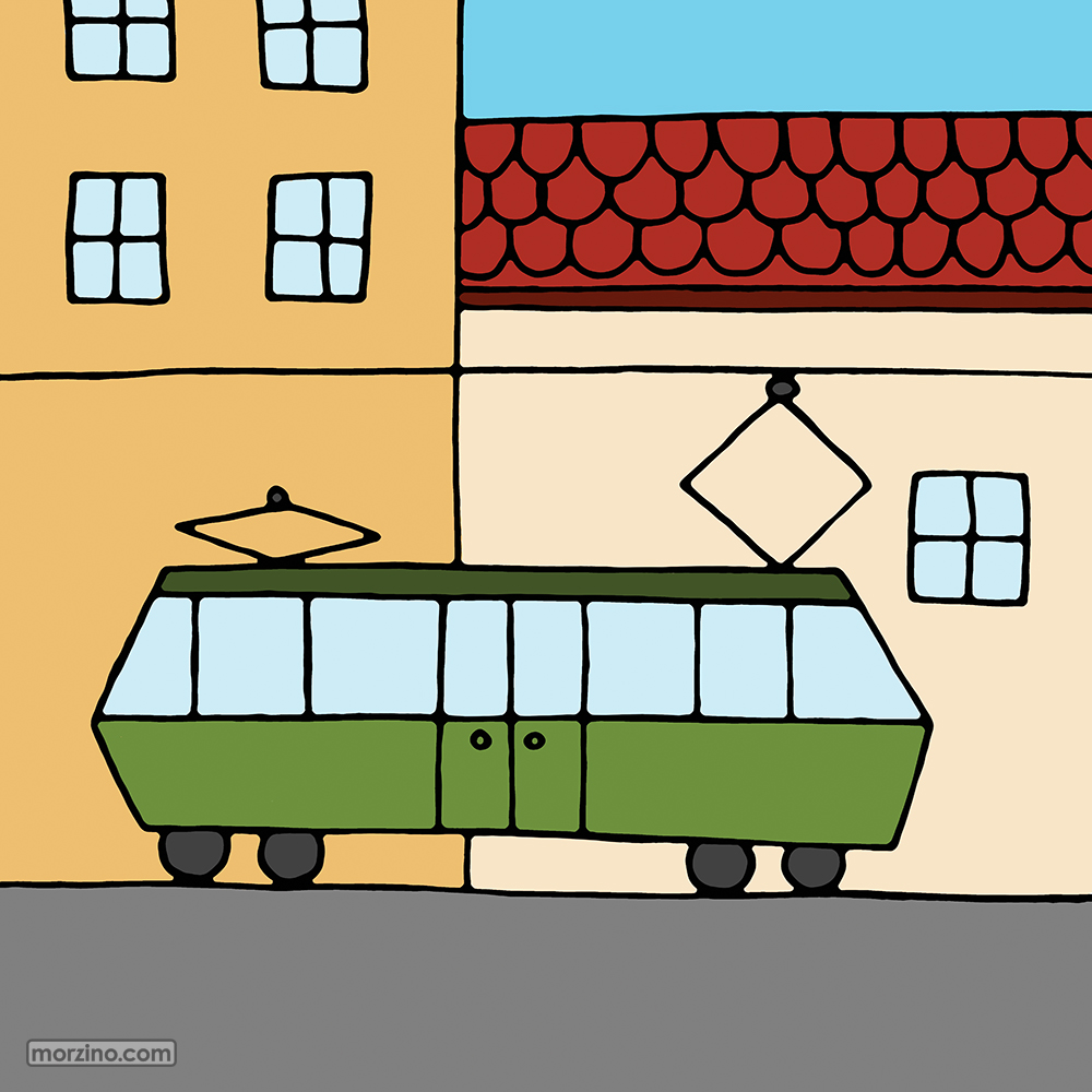 Bildwörterbuch: Tram