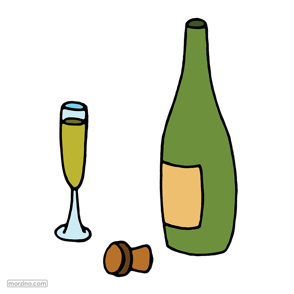 Bildwörterbuch: Champagner
