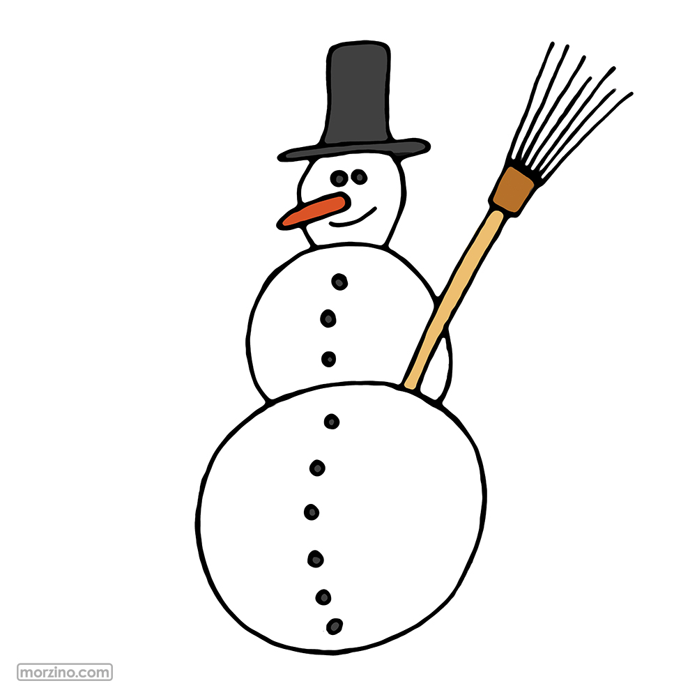 Bildwörterbuch: Schneemann