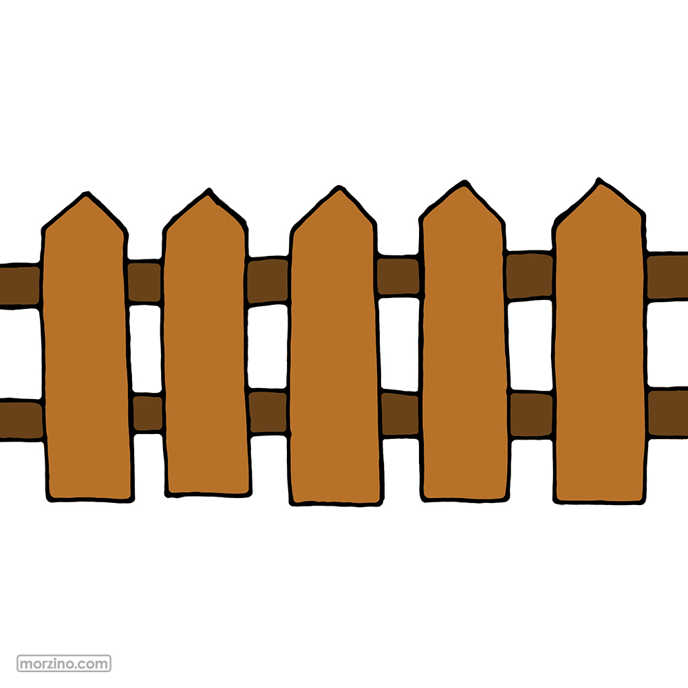 Bildwörterbuch: Zaun