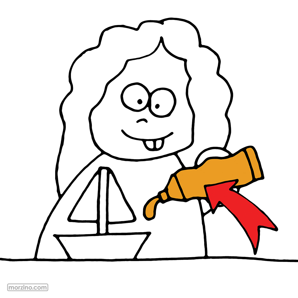 Bildwörterbuch: Kleber