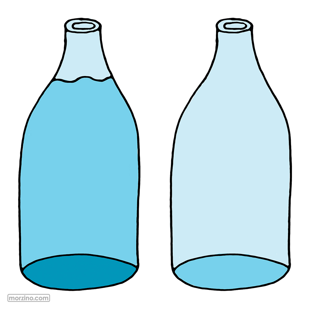 Bildwörterbuch: Voll und leer