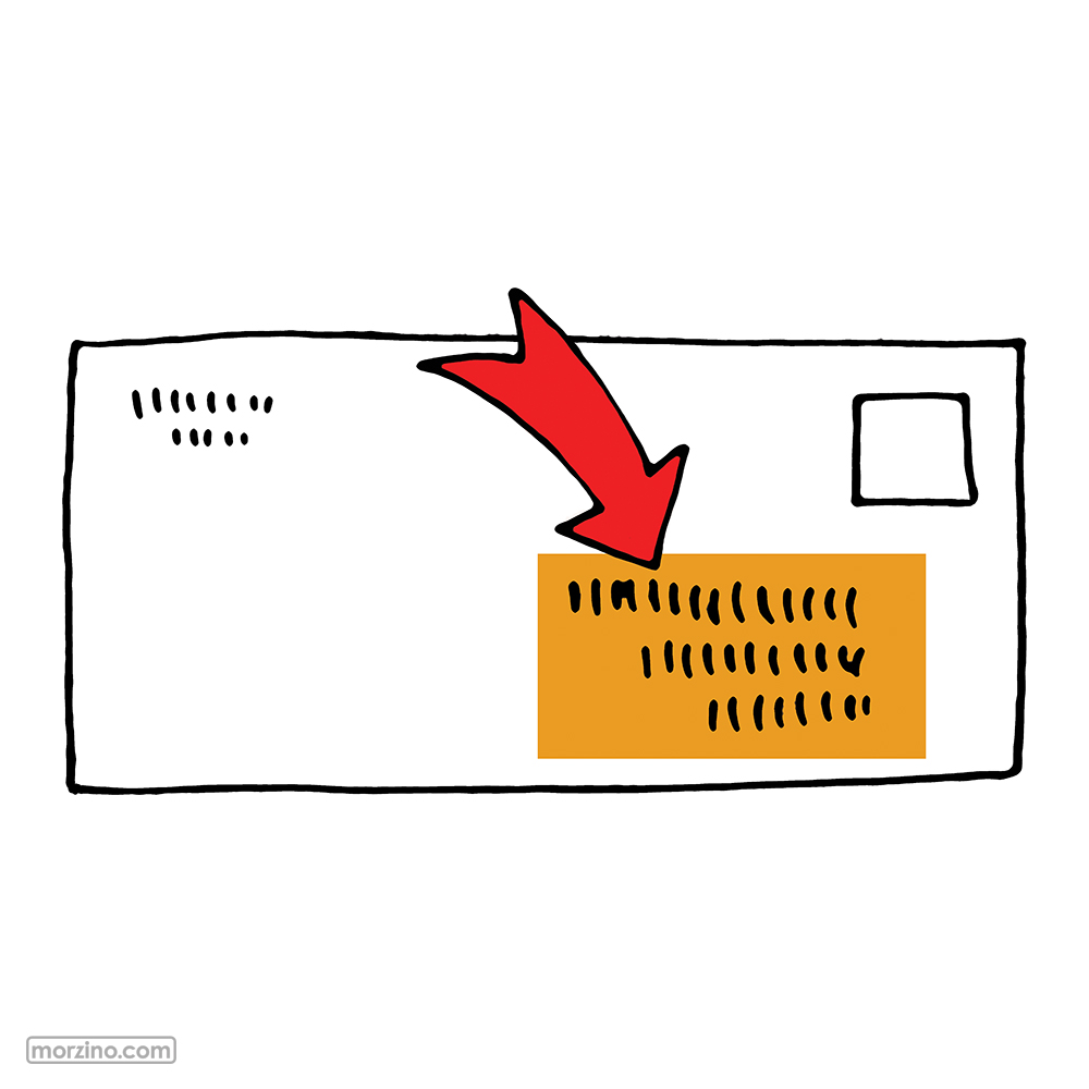 Bildwörterbuch: Adresse