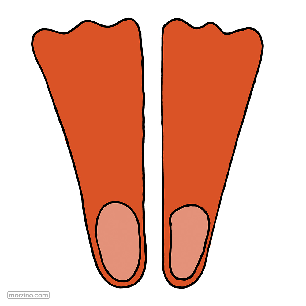 Bildwörterbuch: Taucherflossen