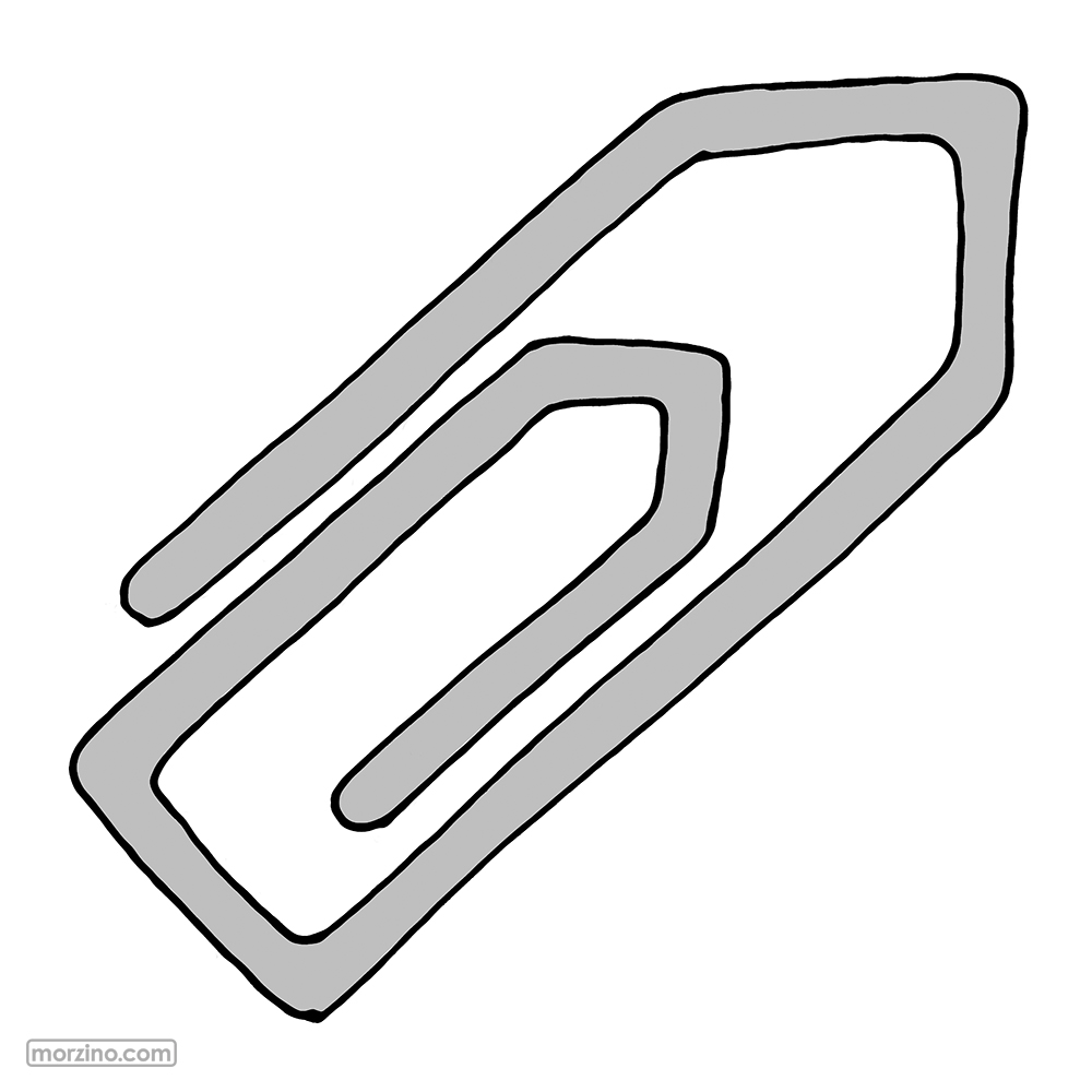 Bildwörterbuch: Büroklammer