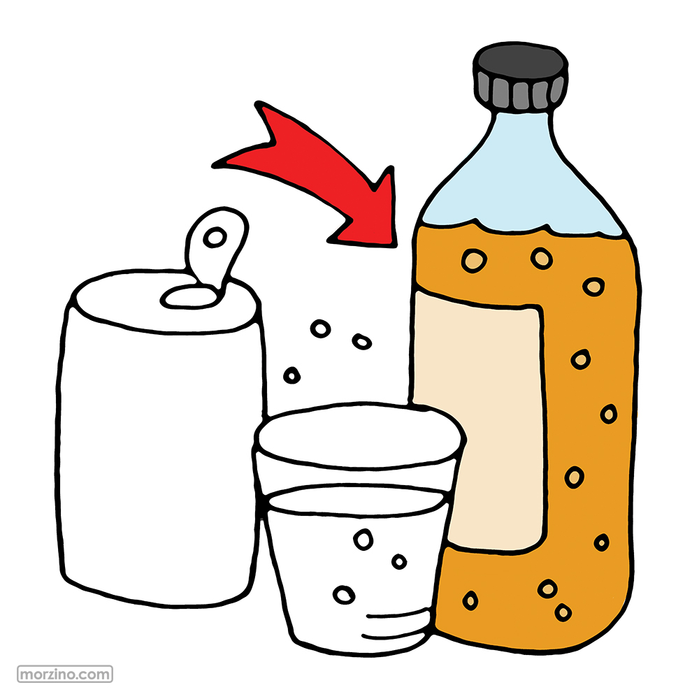 Bildwörterbuch: Flasche Limonade