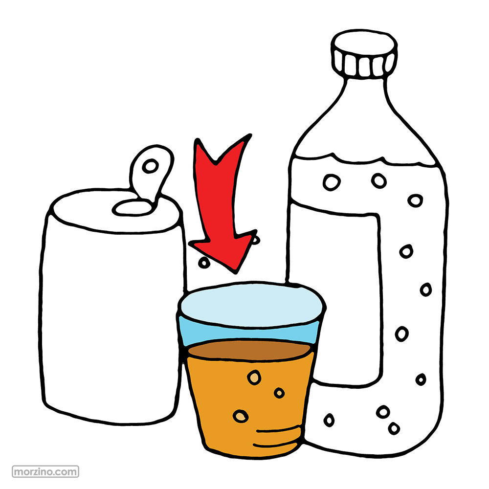 Bildwörterbuch: Glas Limonade