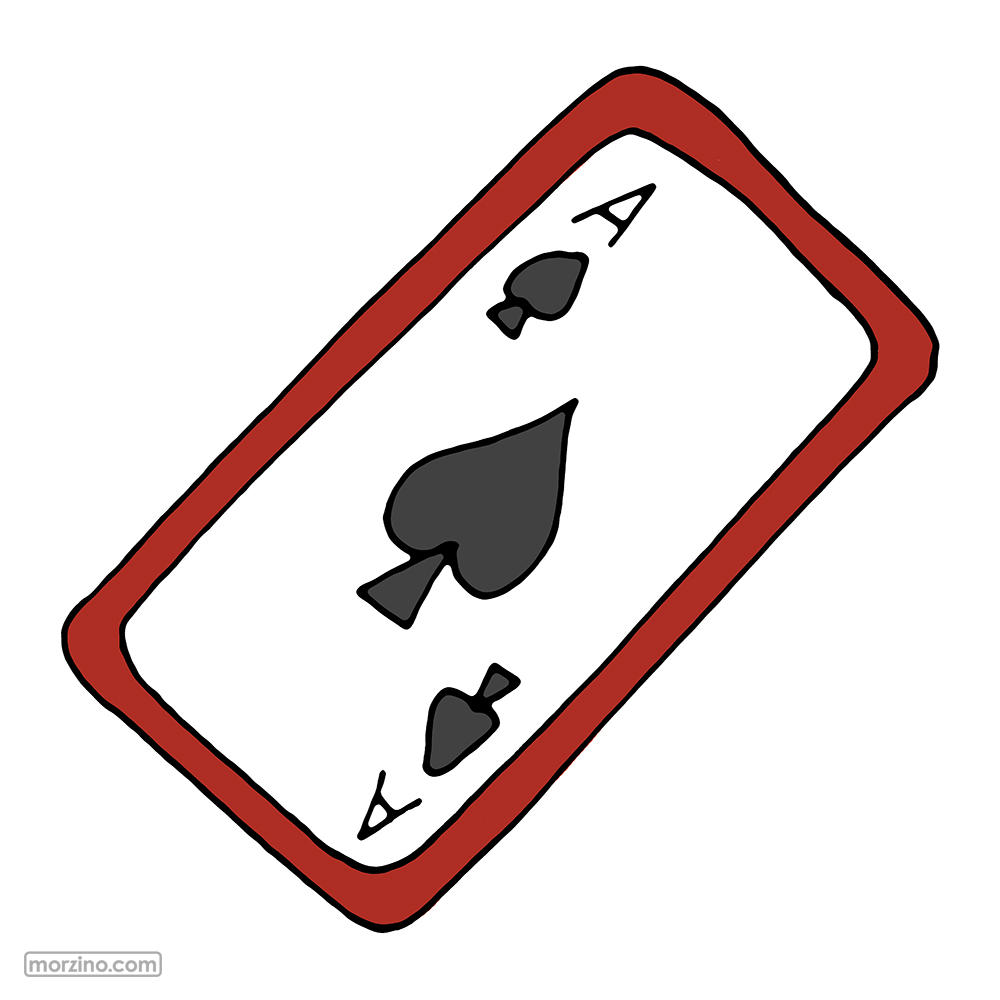 Bildwörterbuch: Spielkarte