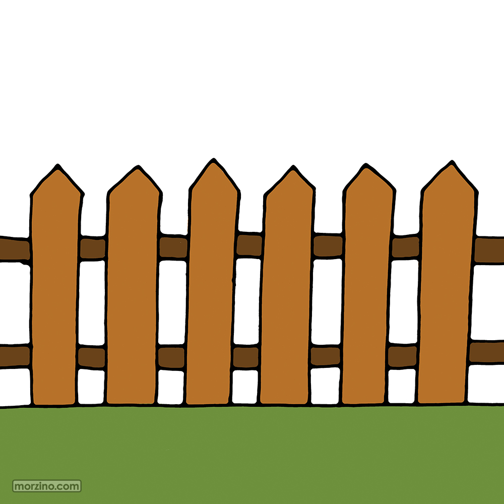 Bildwörterbuch: Zaun