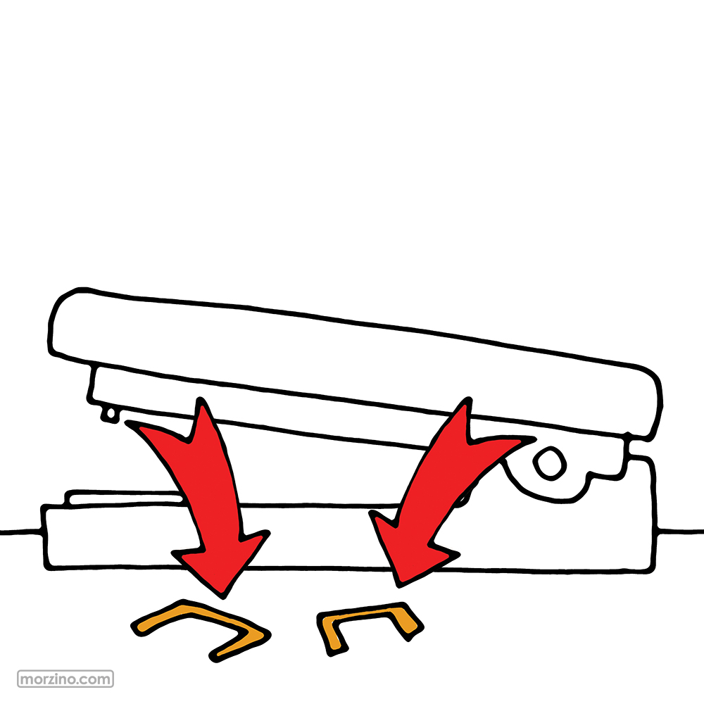 Bildwörterbuch: Heftklammern
