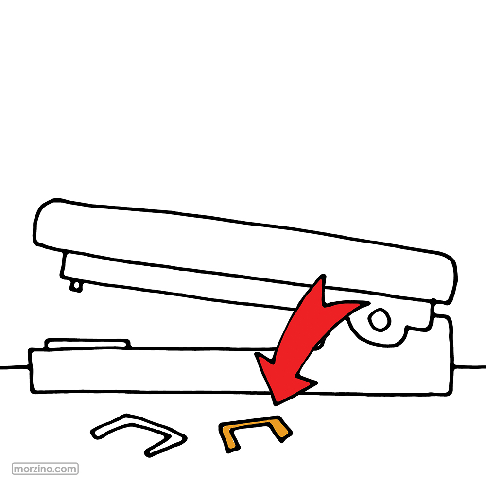 Bildwörterbuch: Heftklammer