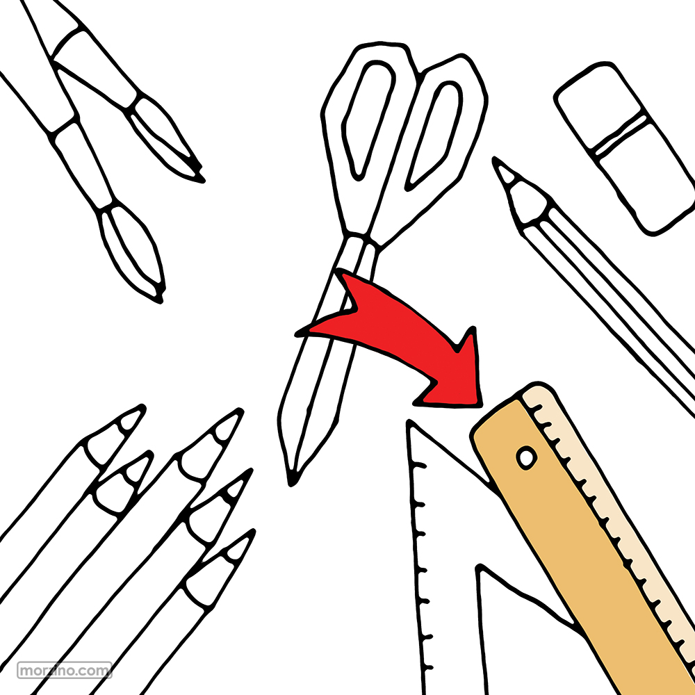 Bildwierderbuch: Lineal