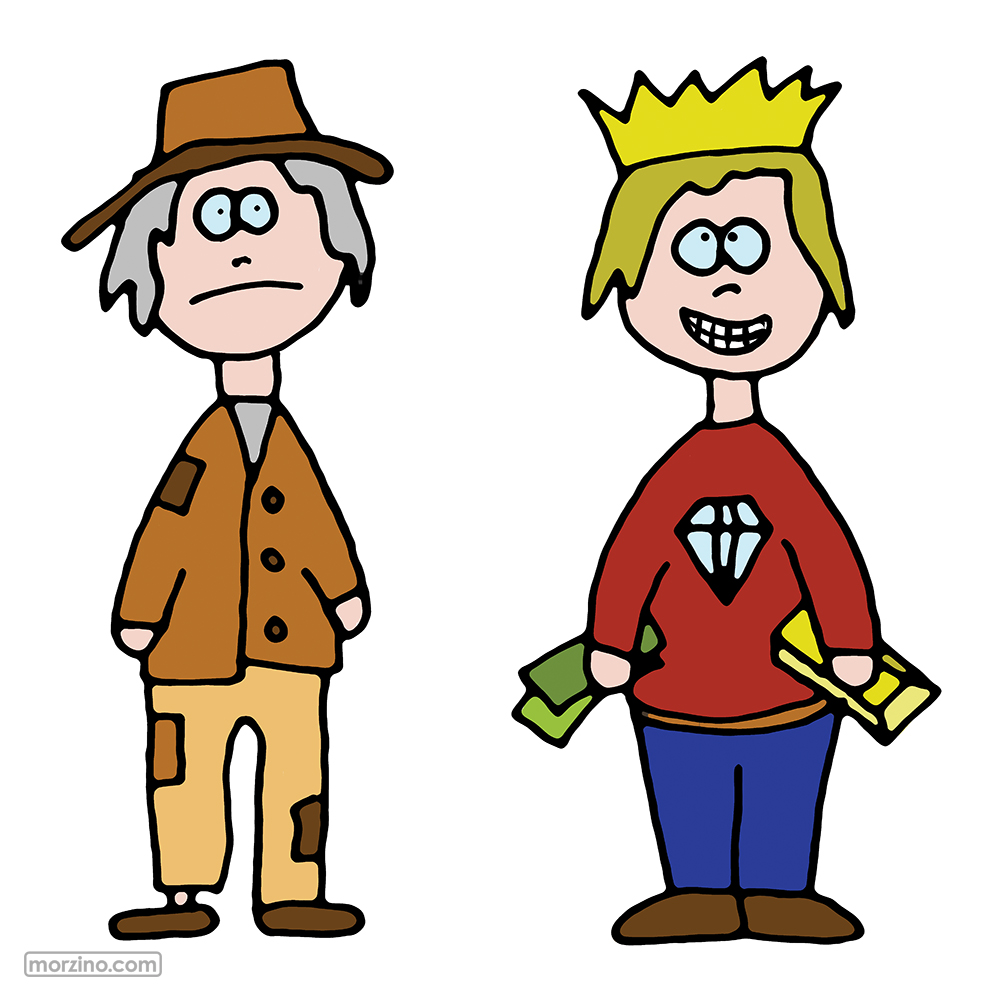 Bildwörterbuch: Arm und reich