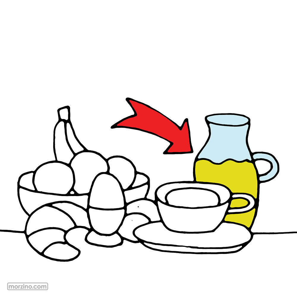 Bildwierderbuch: Orangejus