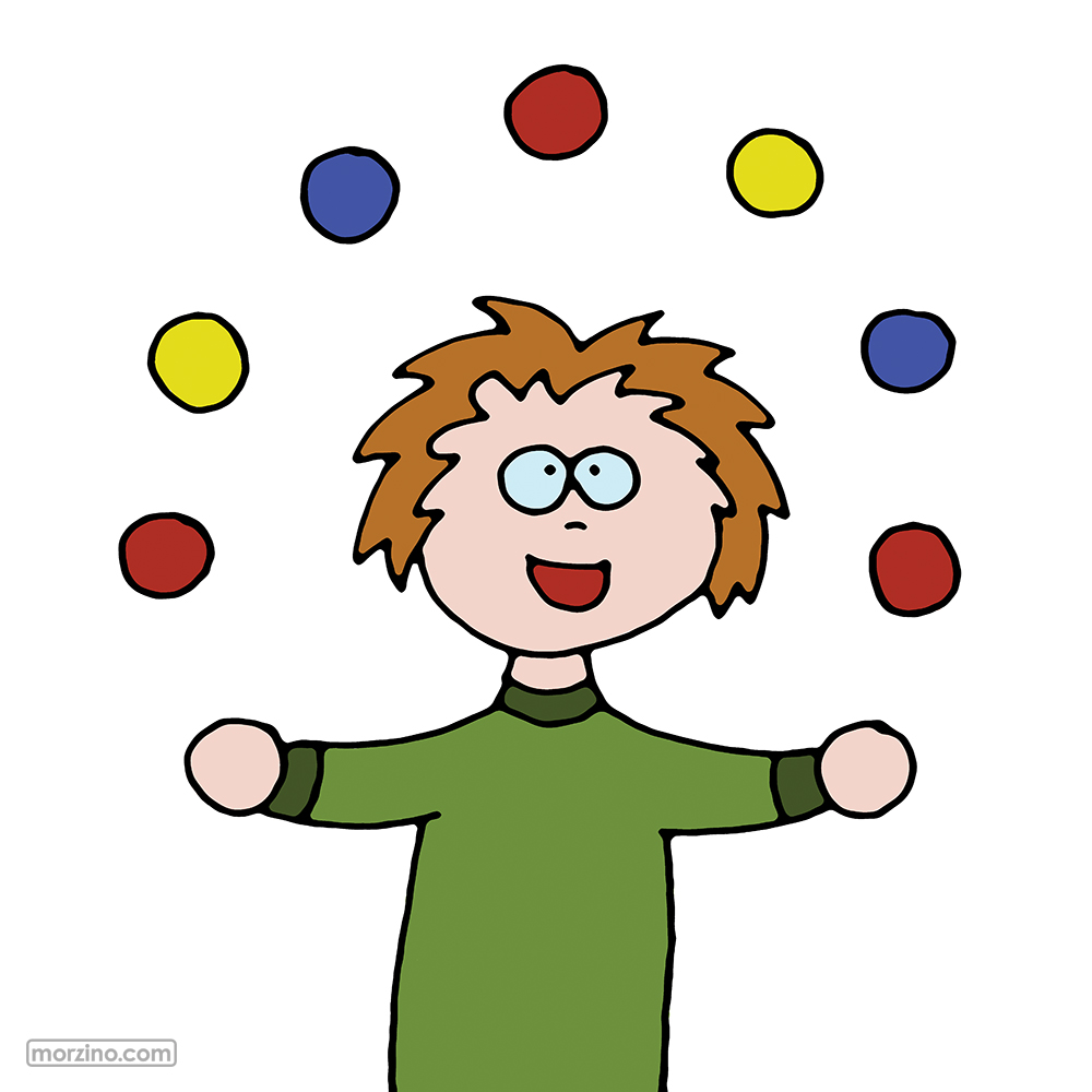 Bildwierderbuch: Jongleur