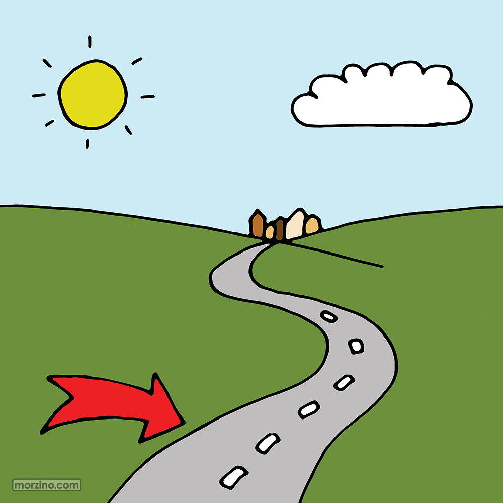 Bildwörterbuch: Landstraße