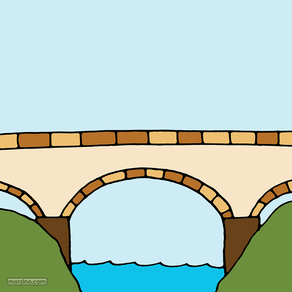 Bildwörterbuch: Steinbrücke