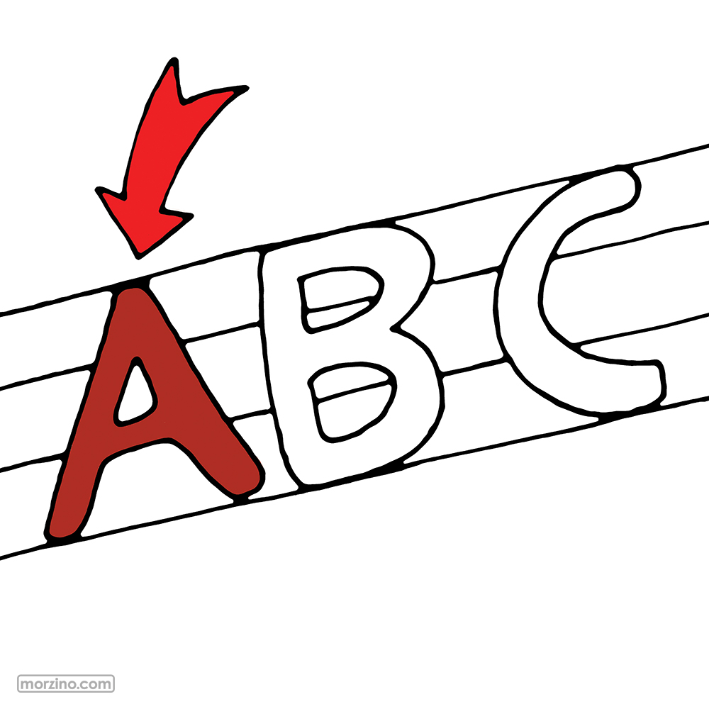 Bildwörterbuch: Buchstabe