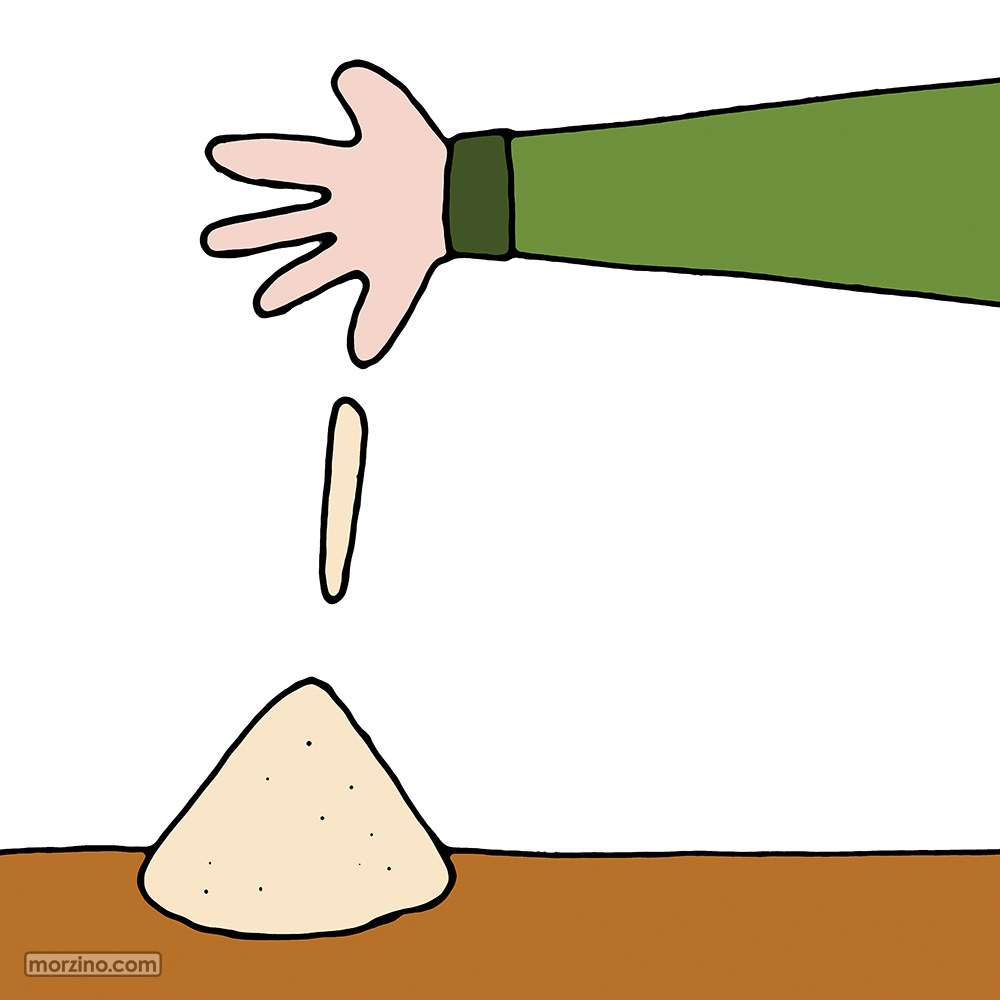 Bildwörterbuch: Ich streue