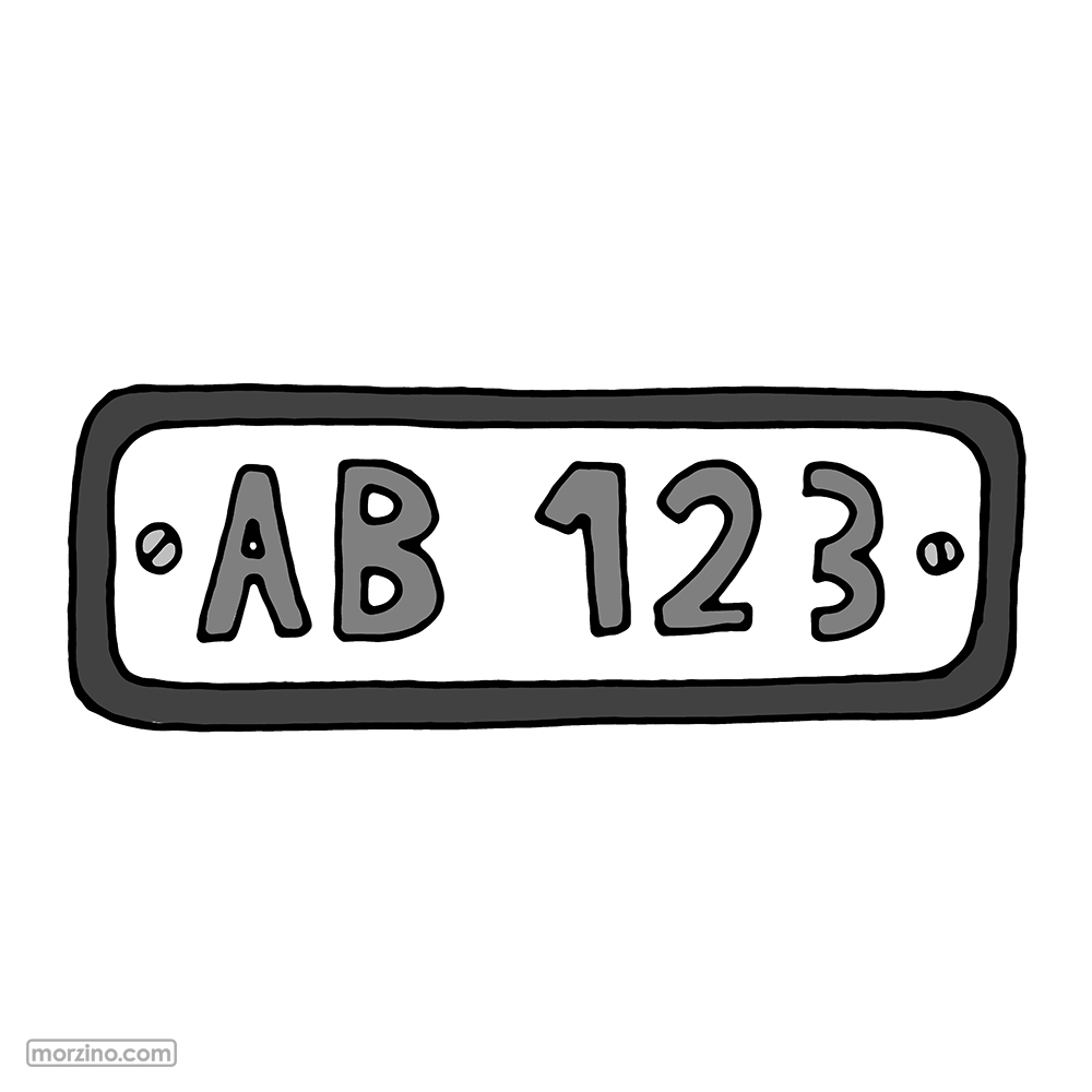 Bildwierderbuch: Nummereschëld