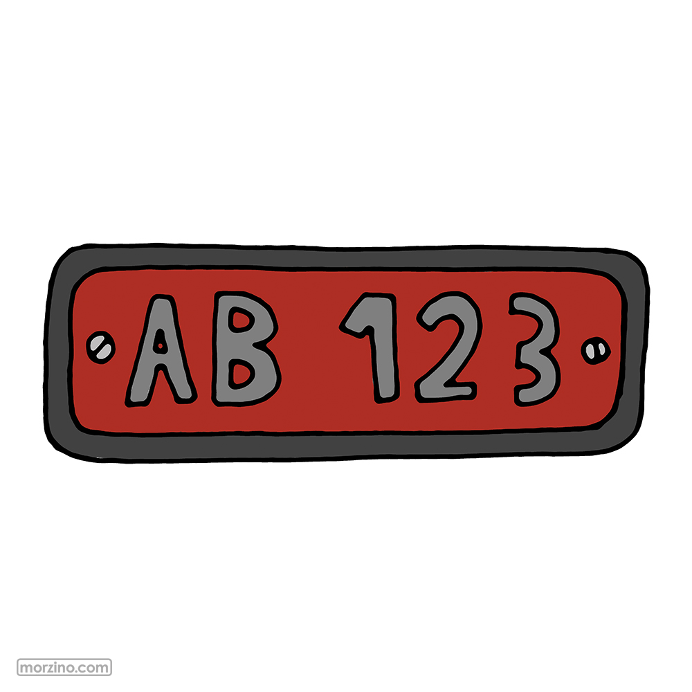 Bildwierderbuch: Nummereschëld