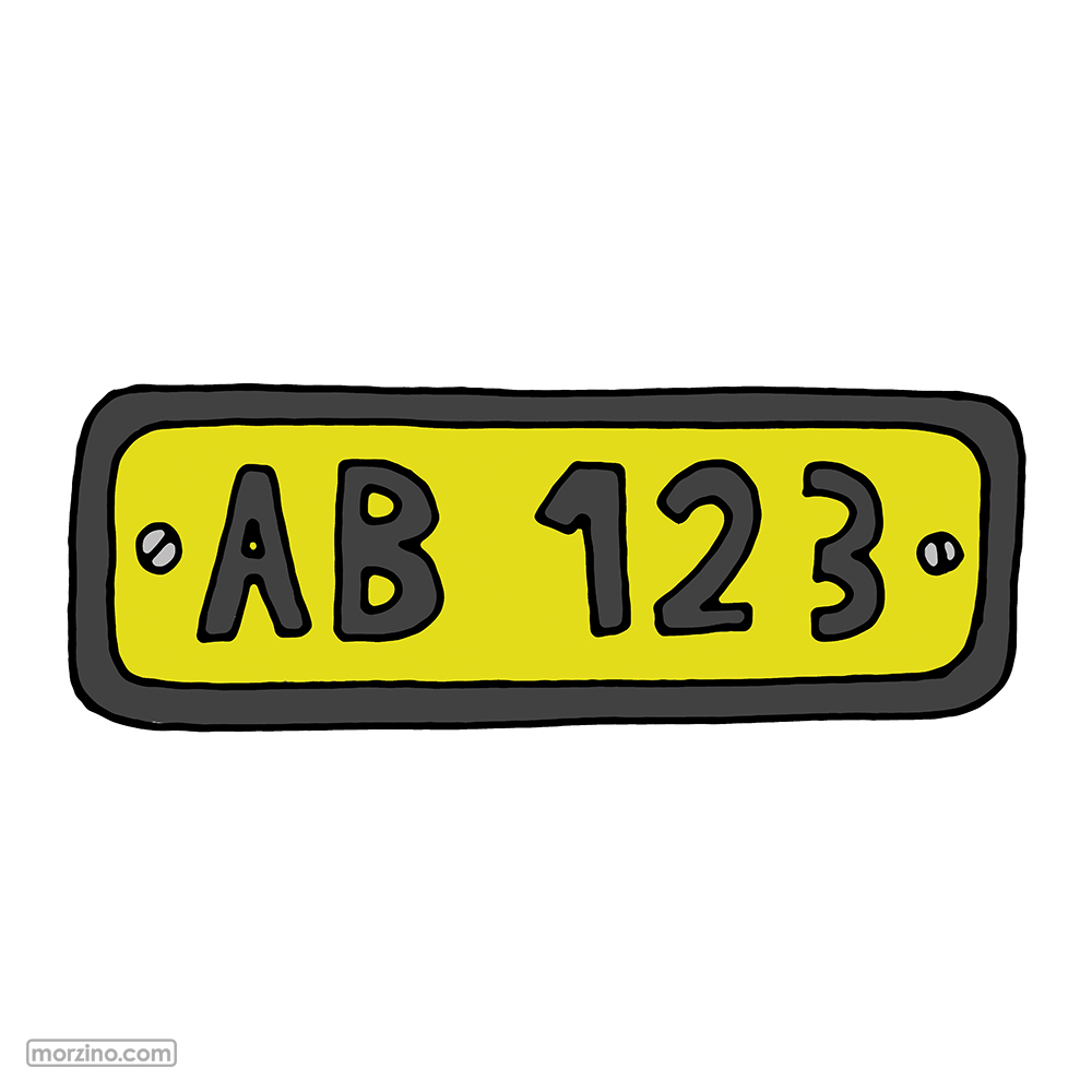 Bildwierderbuch: Nummereschëld