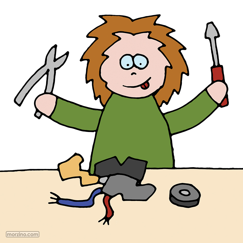 Bildwierderbuch: Ech reparéieren