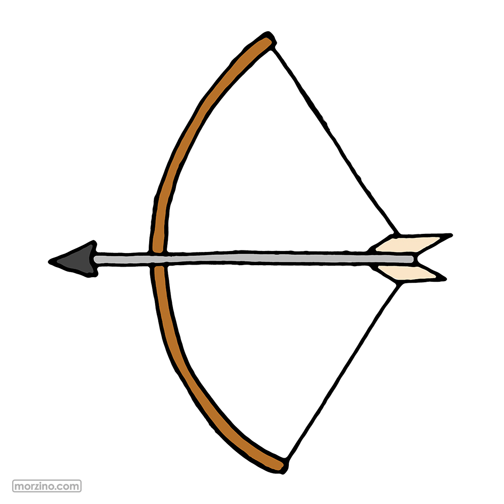 Bildwörterbuch: Bogen und Pfeil