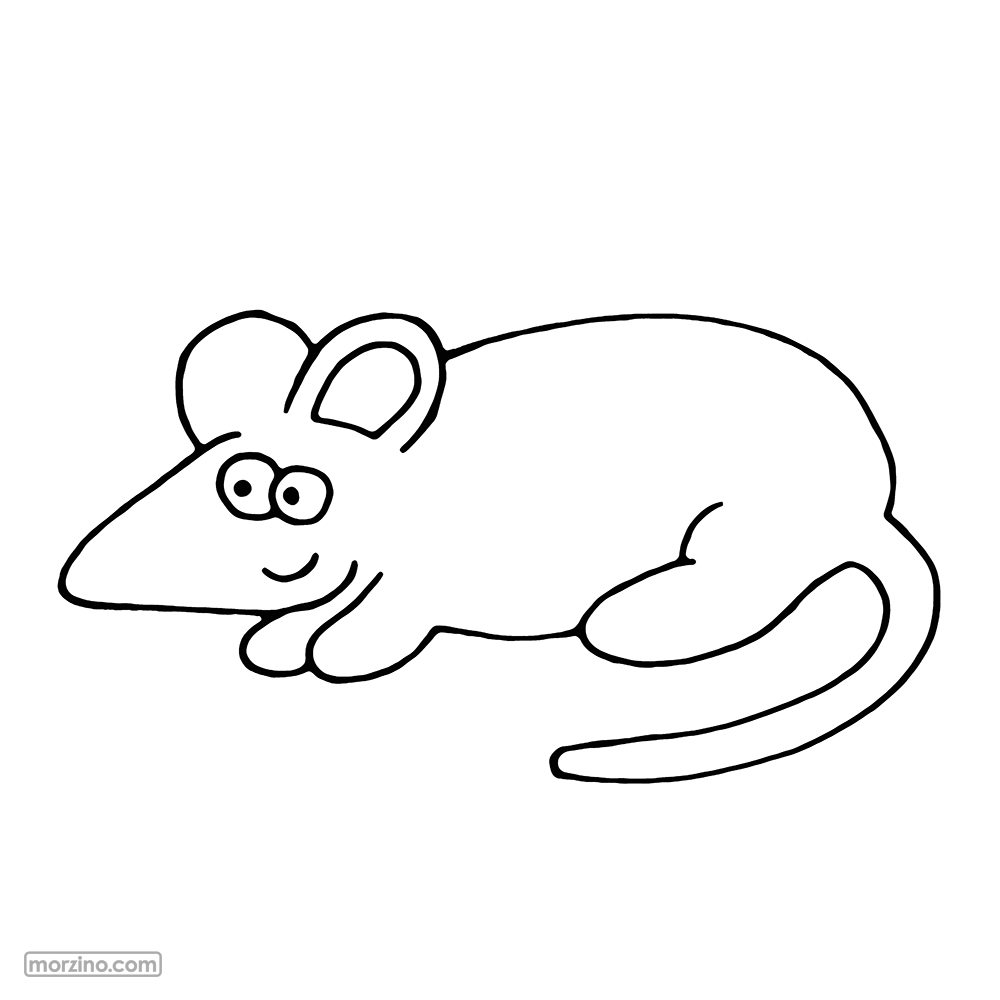 Ausmalbild: Maus