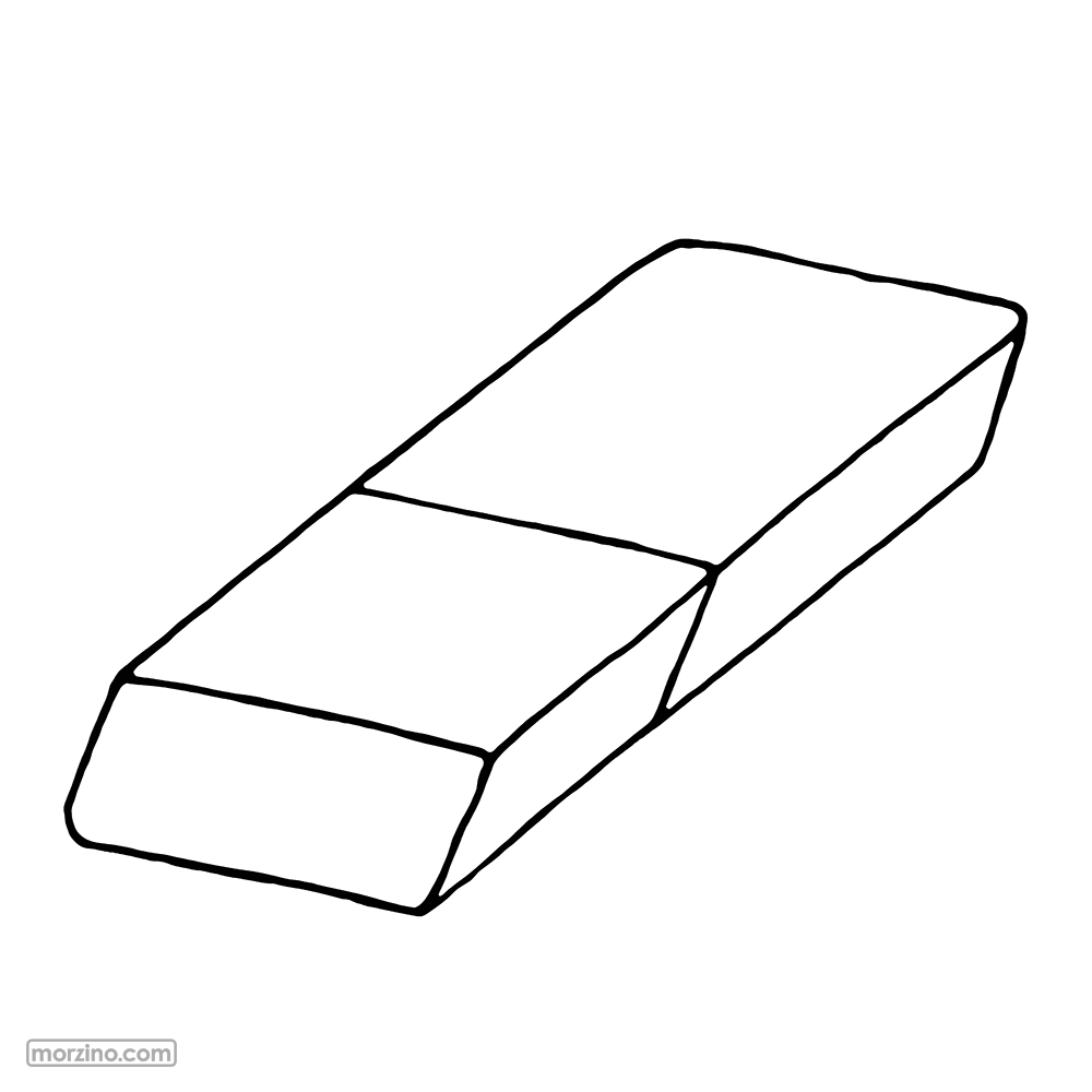 Ausmalbild: Radiergummi