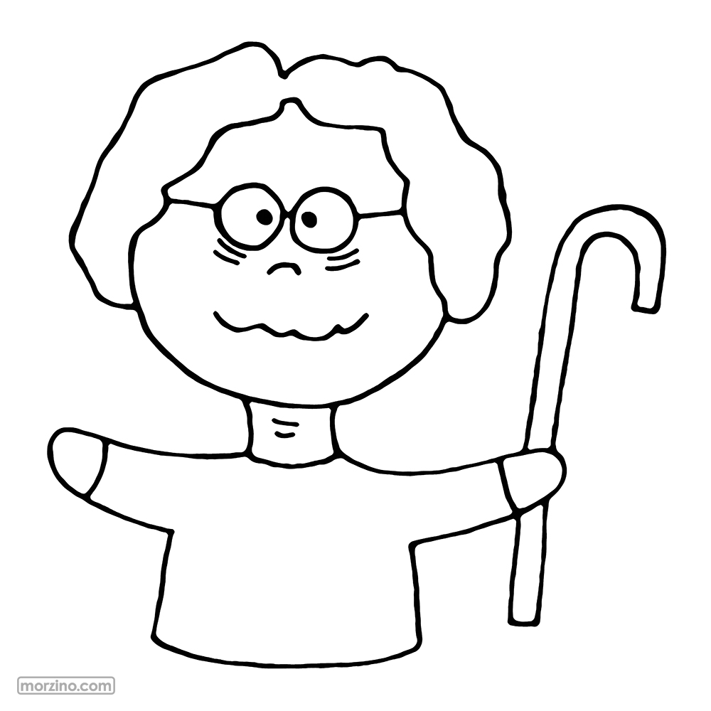 Ausmolbild: Groussmamm