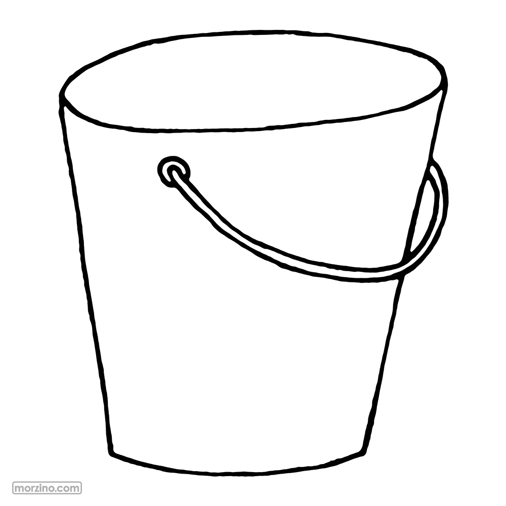 Ausmalbild: Eimer