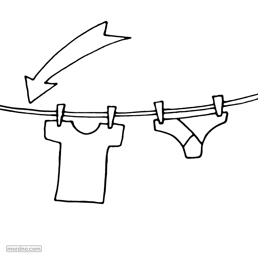 Ausmalbild: Unterhose