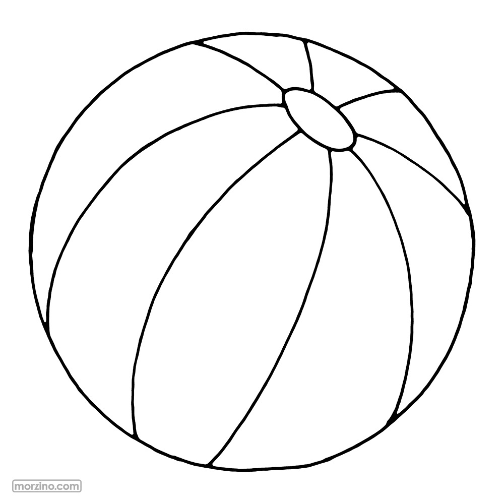 Ausmalbild: Ball