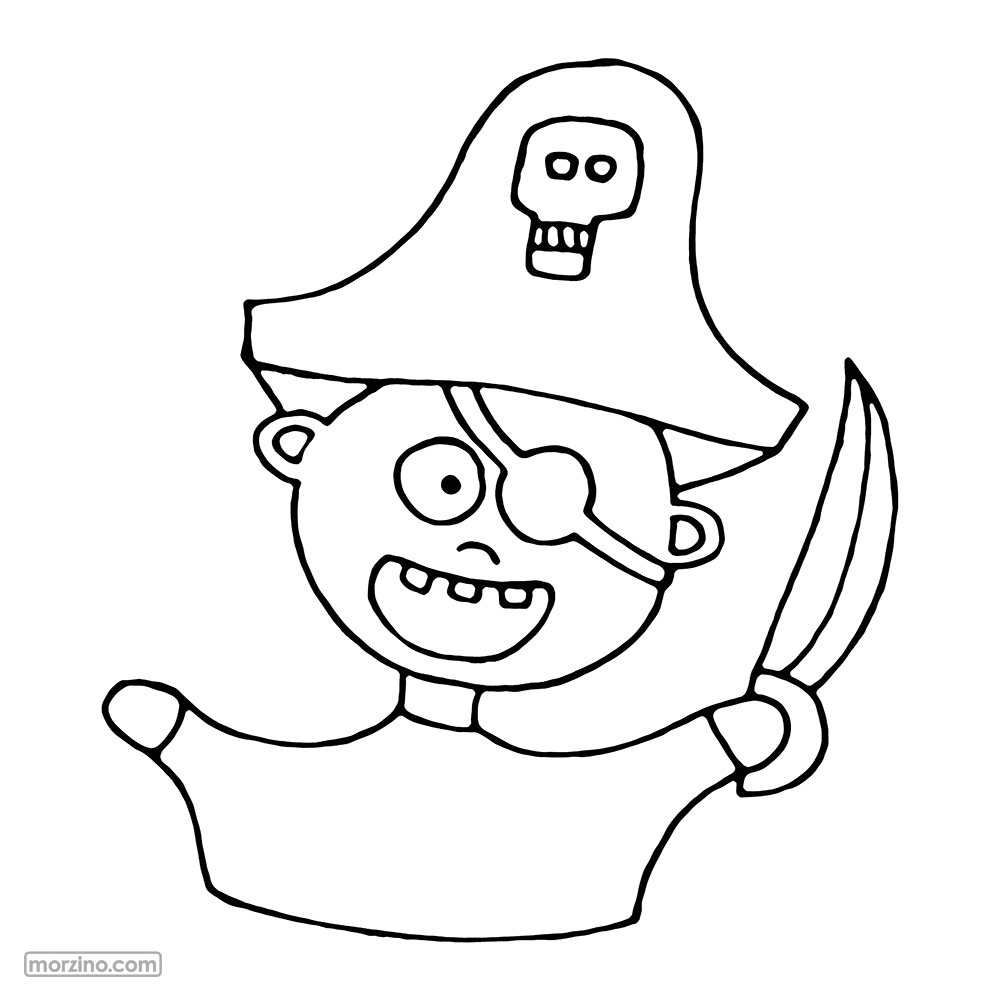 Ausmalbild: Augenklappe