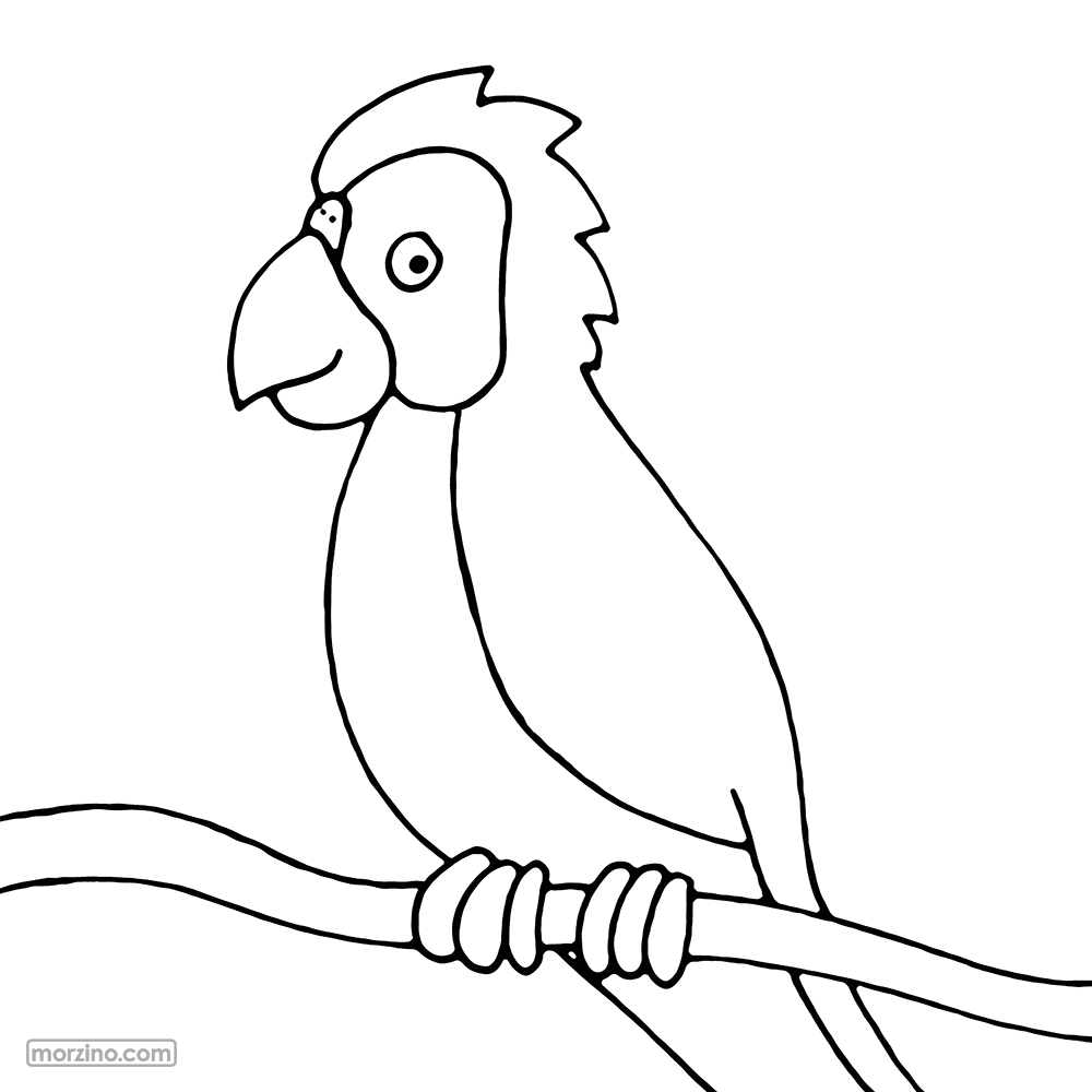 Ausmalbild: Schnabel